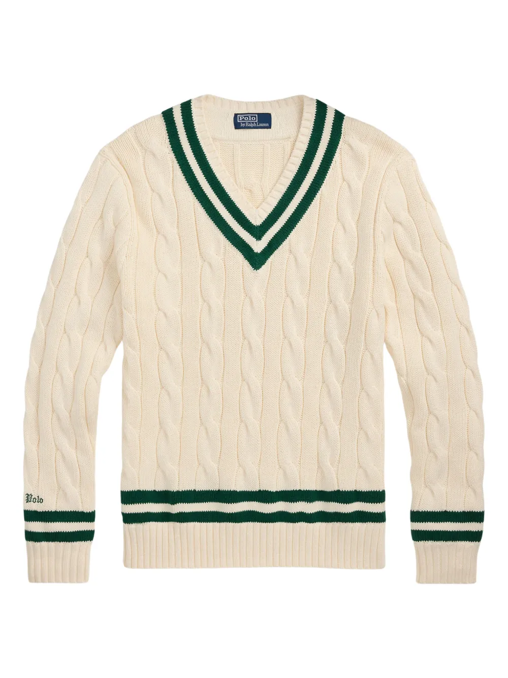 cable-knit jumper