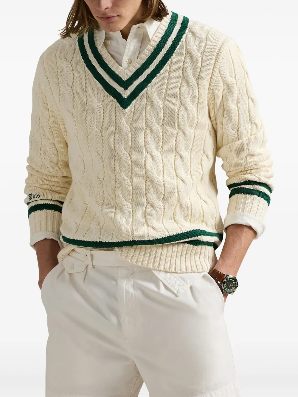 Polo Ralph Lauren Kabelgebreide trui Beige