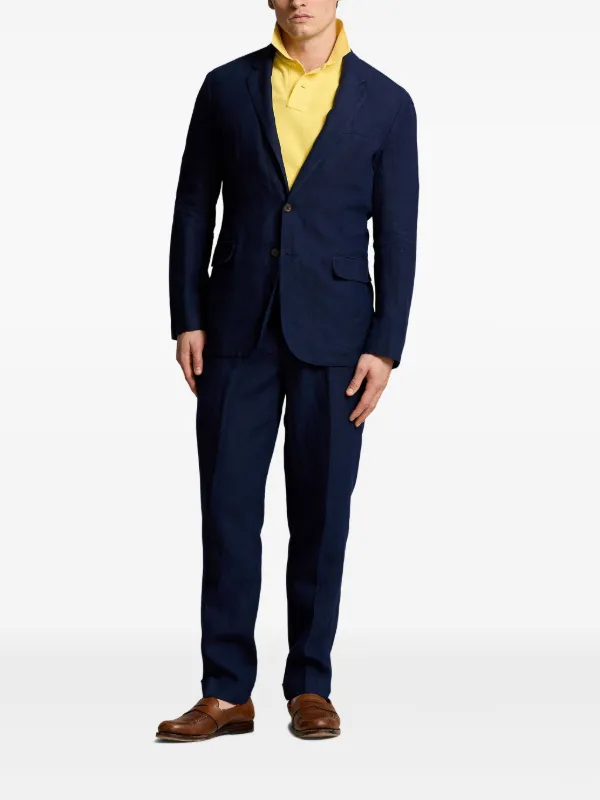 Polo Ralph Lauren Linen Trousers | Blue | FARFETCH