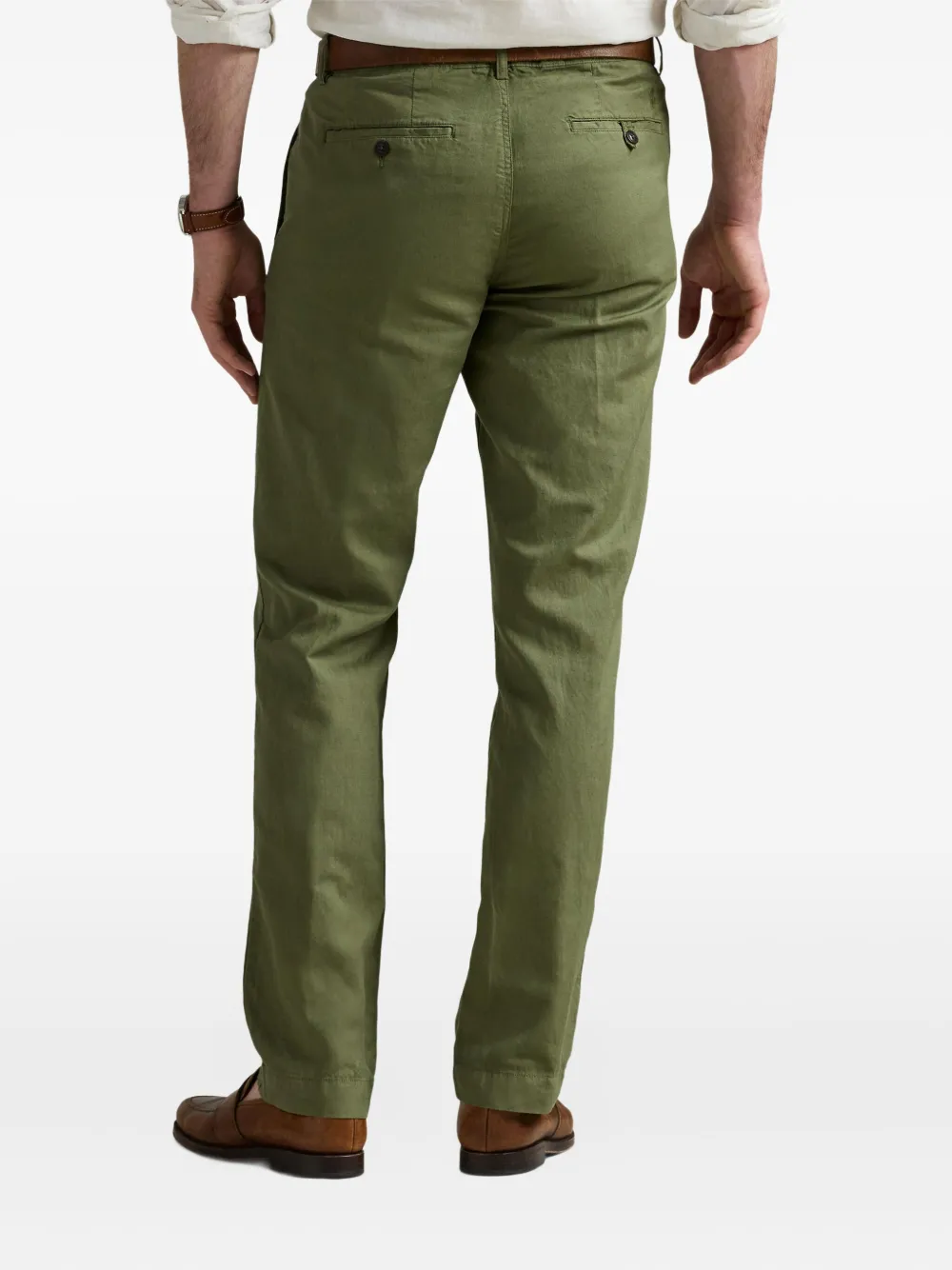 Polo Ralph Lauren Broek van linnenblend Groen