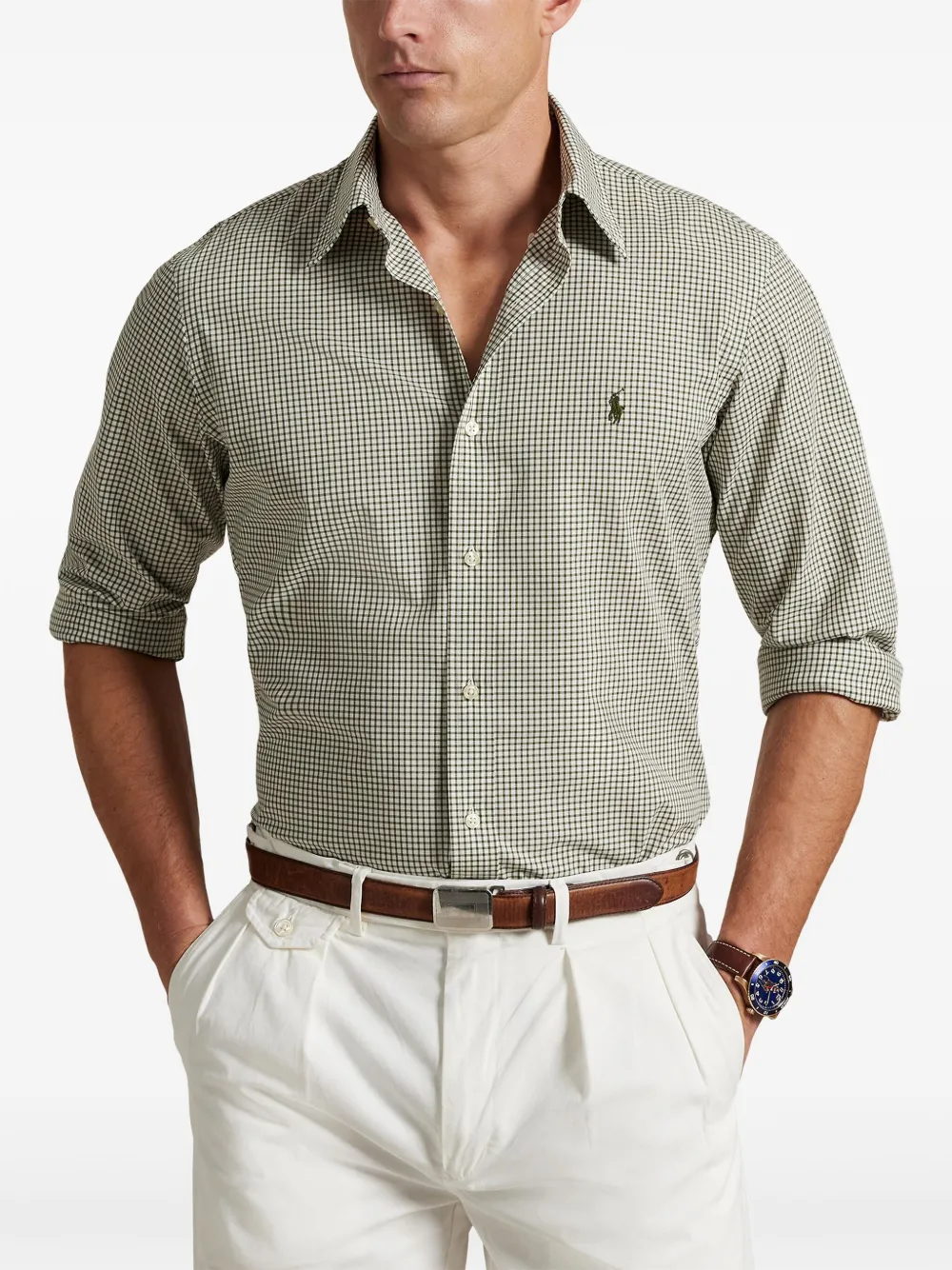 Polo Ralph Lauren Geruit overhemd Groen