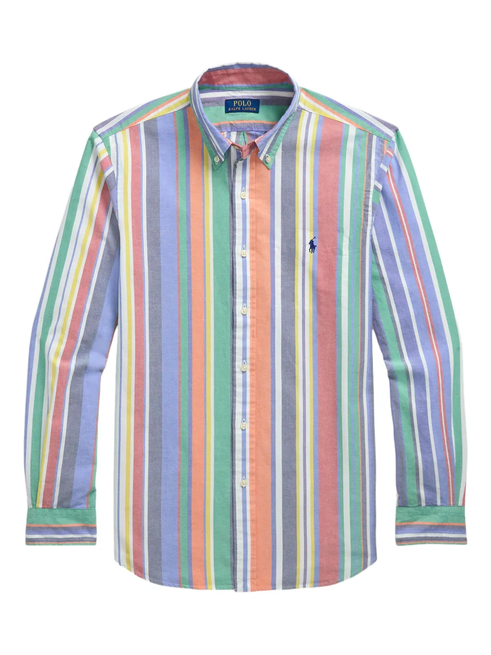 Polo Ralph Lauren Gestreept katoenen overhemd Blauw