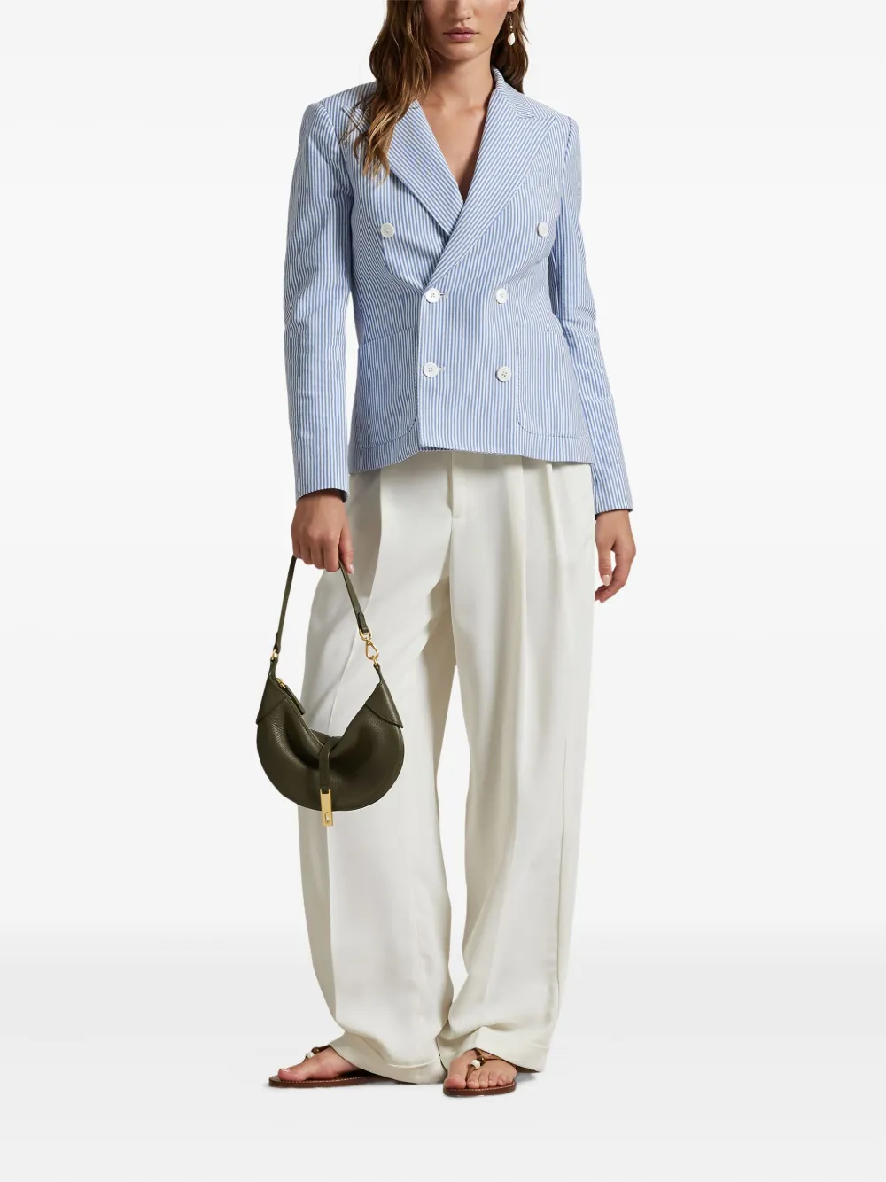 Polo Ralph Lauren Blazer met krijtstreep Blauw
