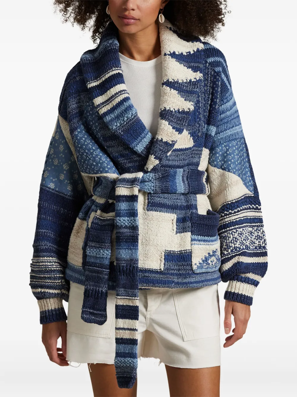 Polo Ralph Lauren Vest met patchwork Blauw