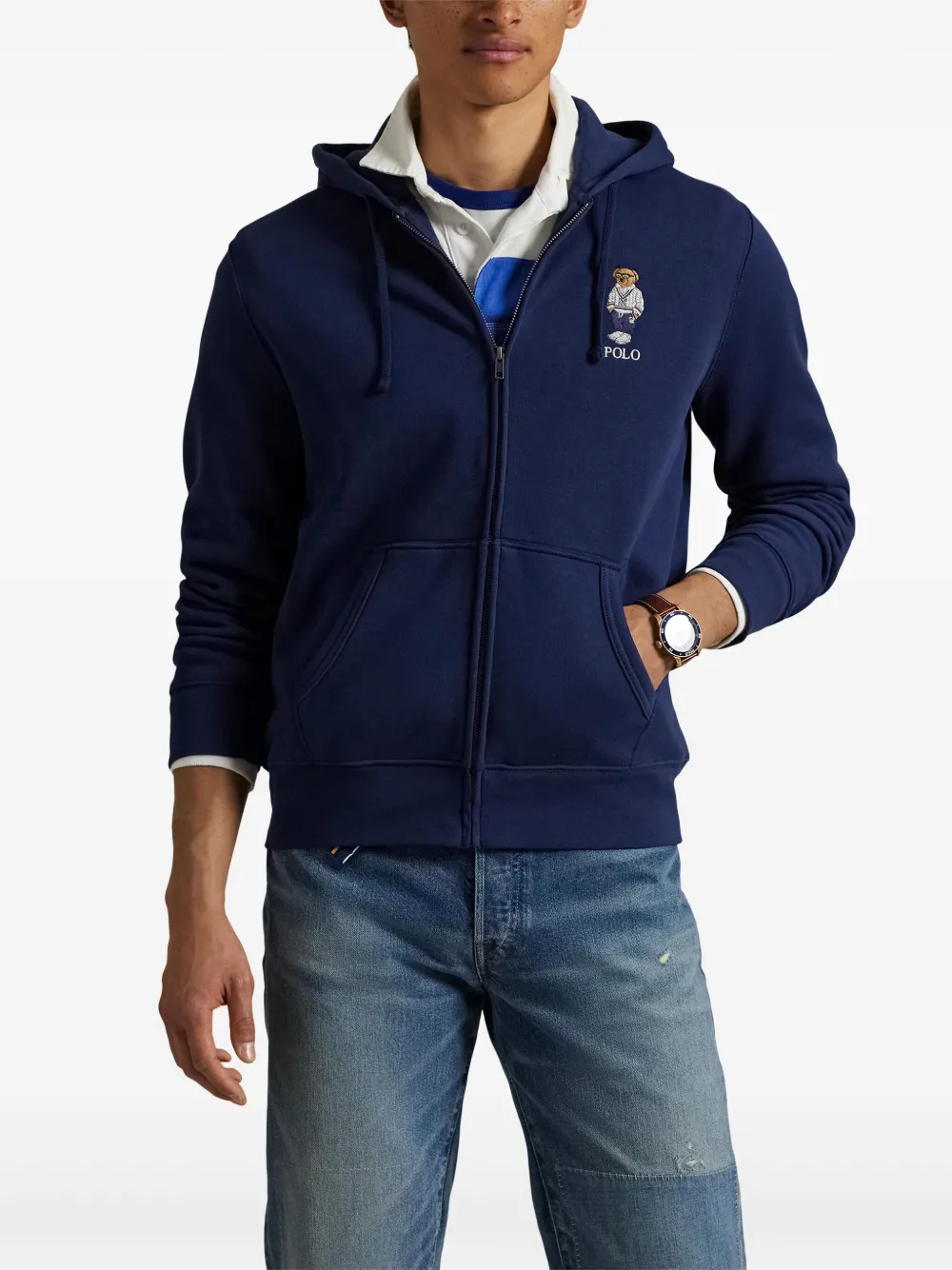 Polo Ralph Lauren Hoodie met rits Blauw