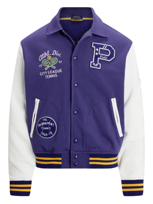 Polo Ralph Lauren Baseball Jacket Purple FARFETCH IN