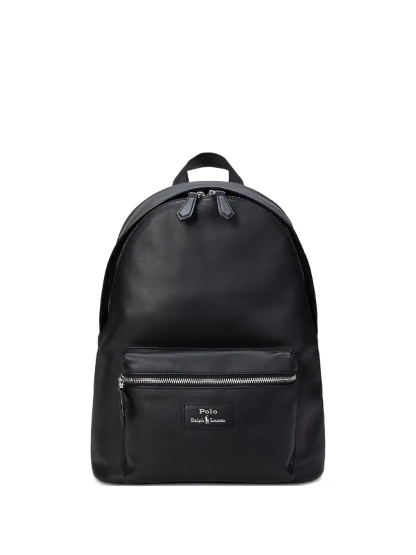 Polo Ralph Lauren ブラック レザーバックパック