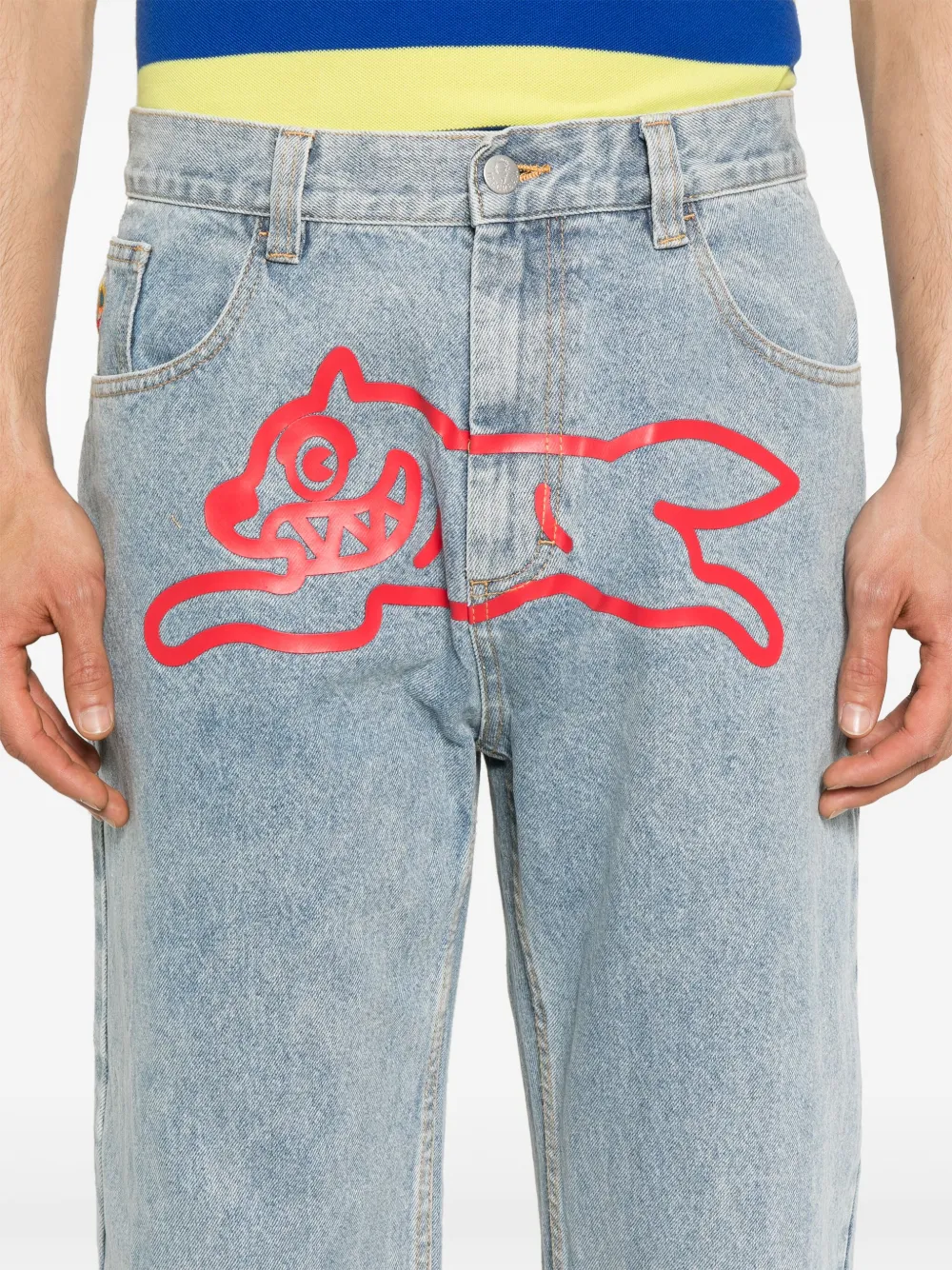 ICECREAM RUNNING DOG STRAIGHT-LEG JEANS