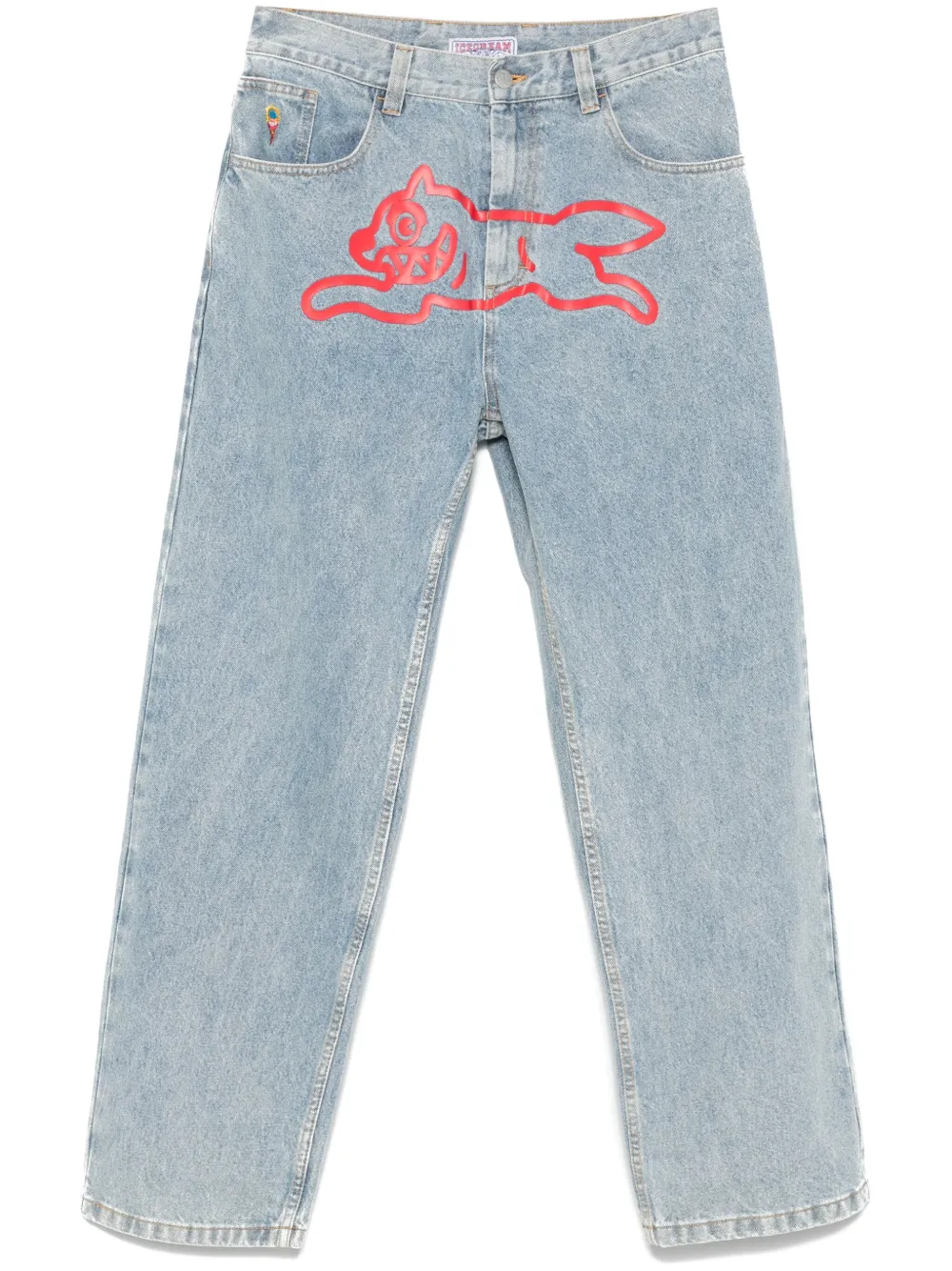 Running Dog straight-leg jeans