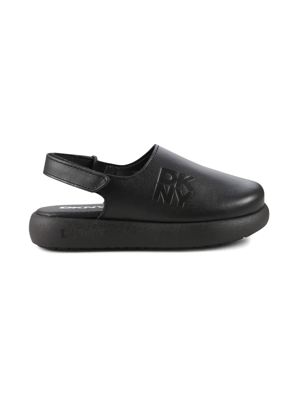 Dkny Kids logo-debossed slippers Black