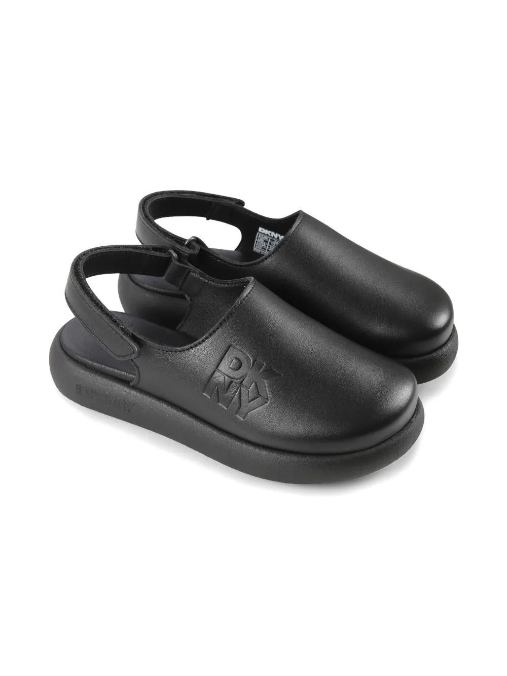 Dkny Kids logo-debossed slippers Black