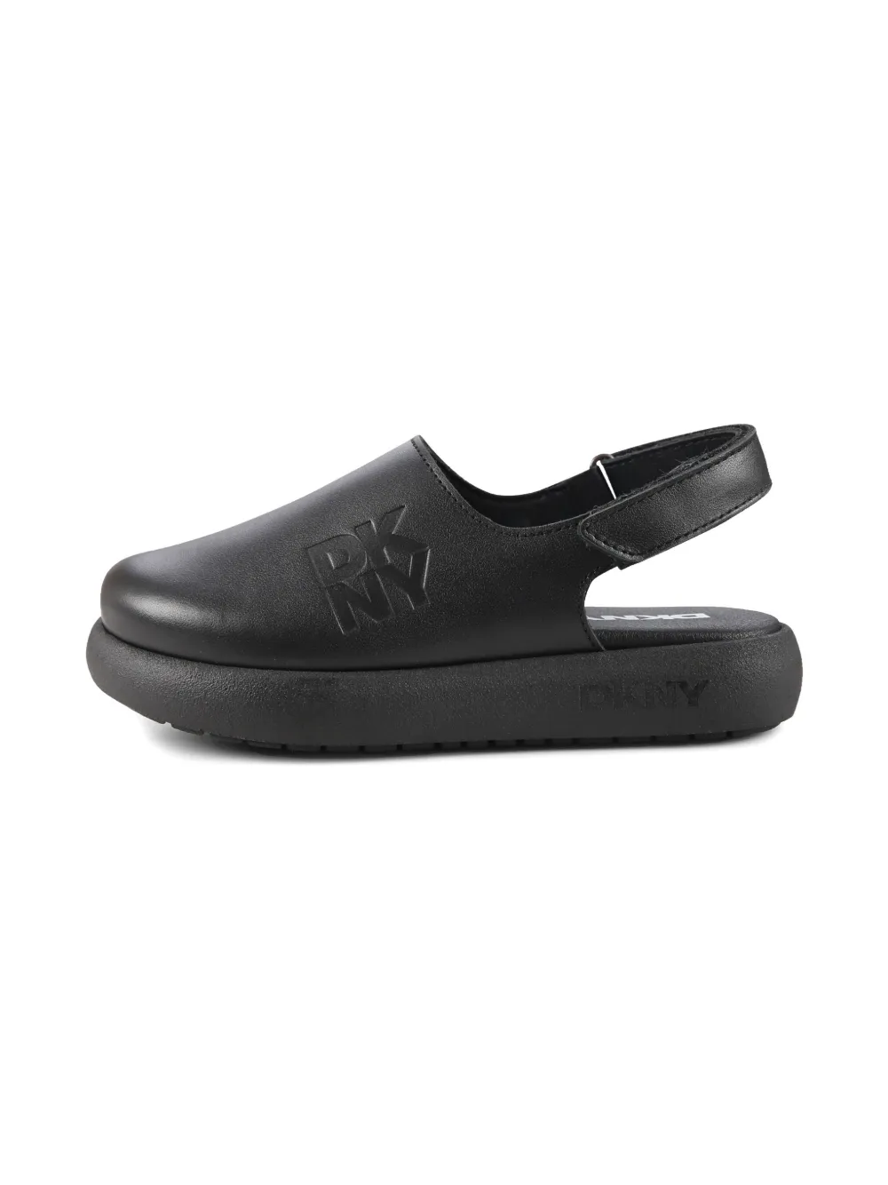 Dkny Kids logo-debossed slippers Black