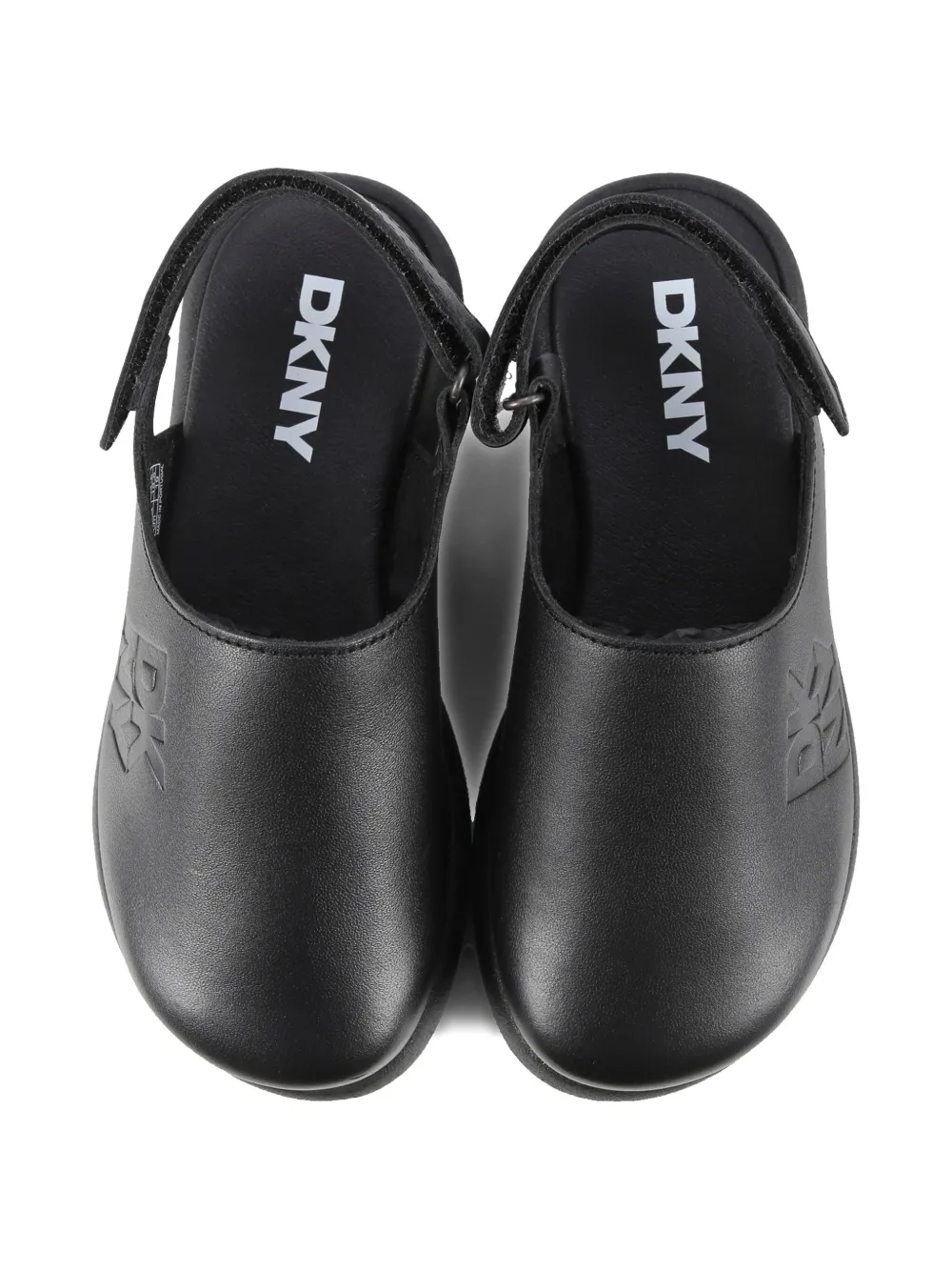 Dkny Kids logo-debossed slippers Black