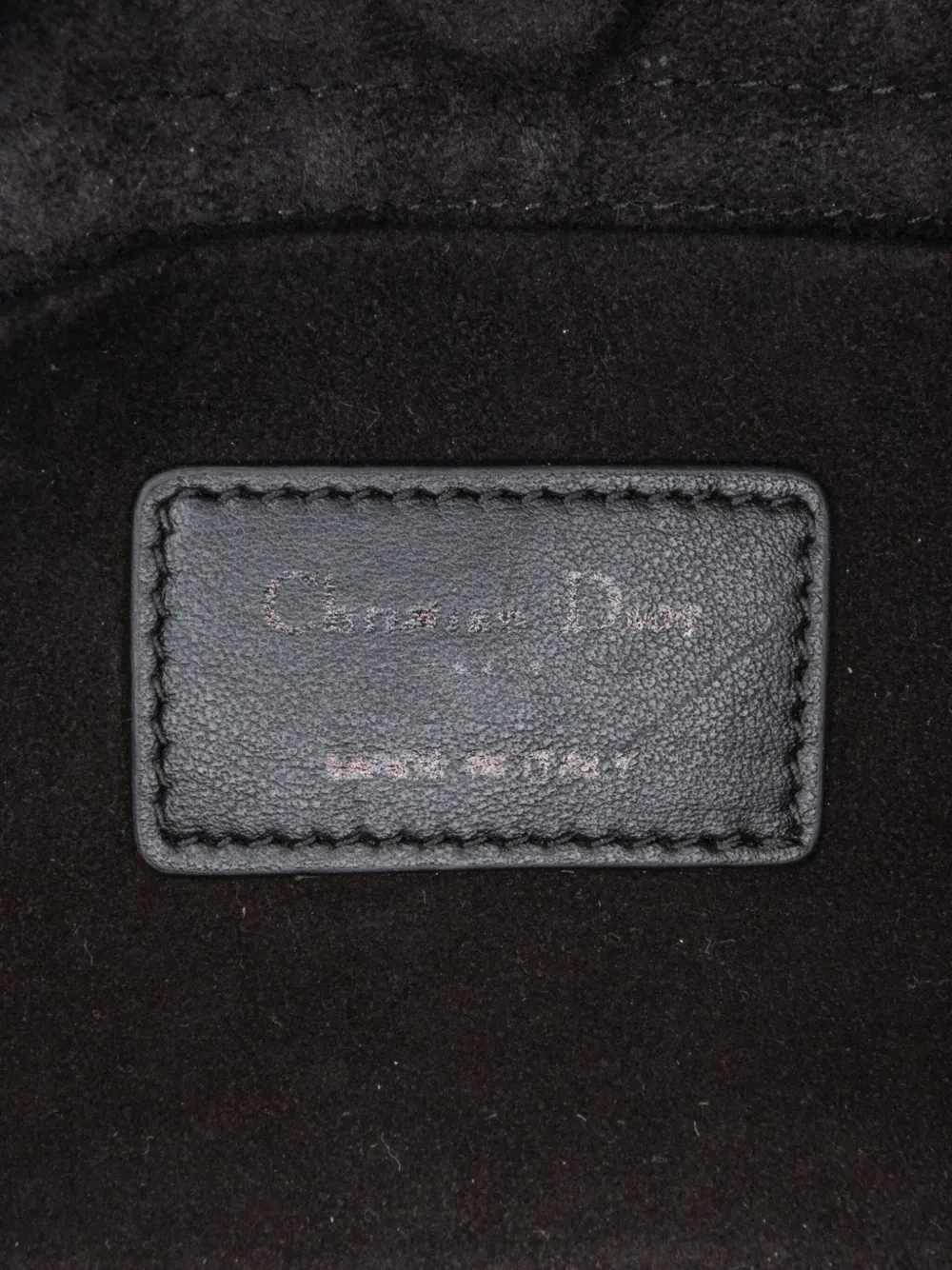 Pre-owned Dior 2022 Medium Canvas Macro Houndstooth Lady D Joy Satchel In Black