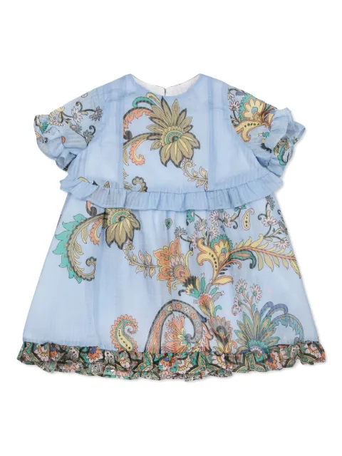 ETRO KIDS ruffle paisley-print dress 