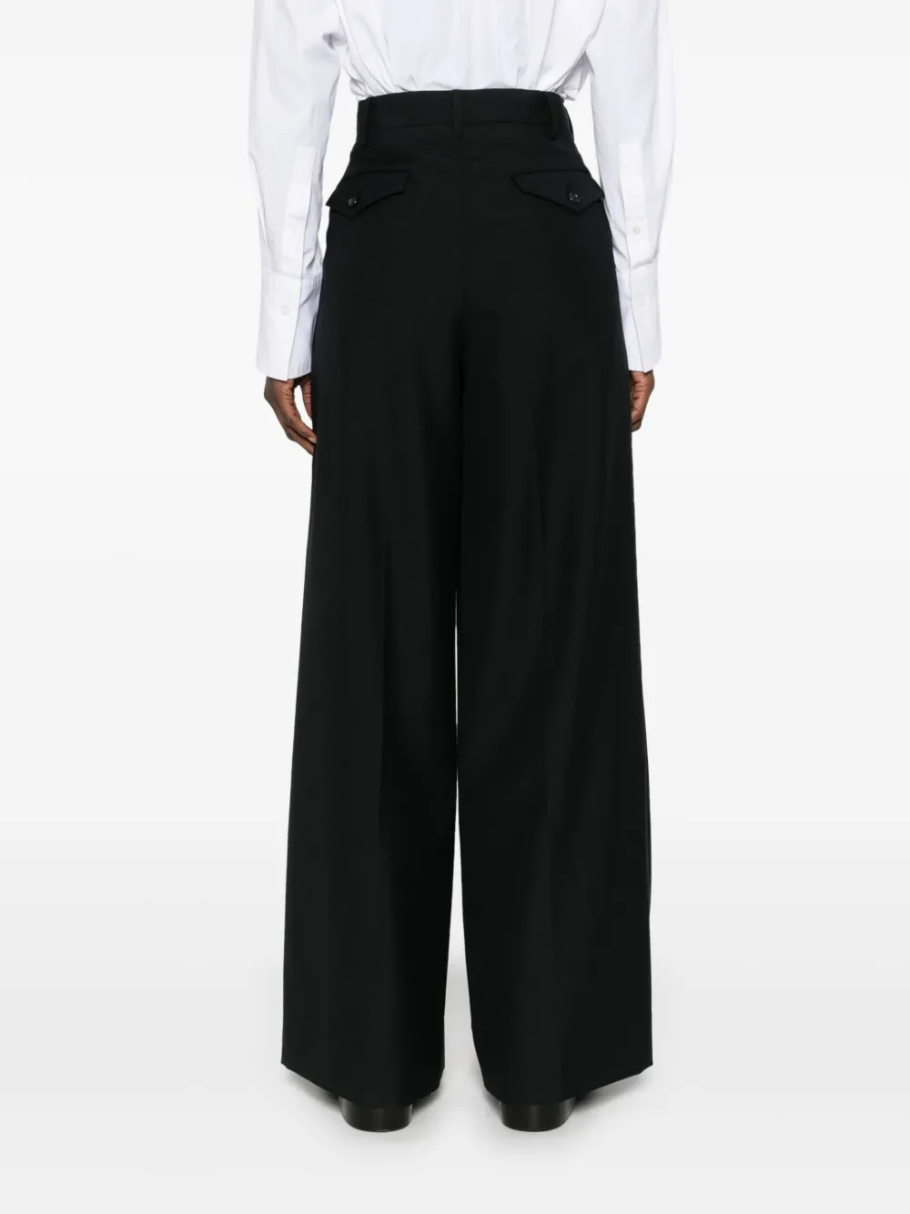 Junya Watanabe pleat-detailed Trousers | Black | FARFETCH