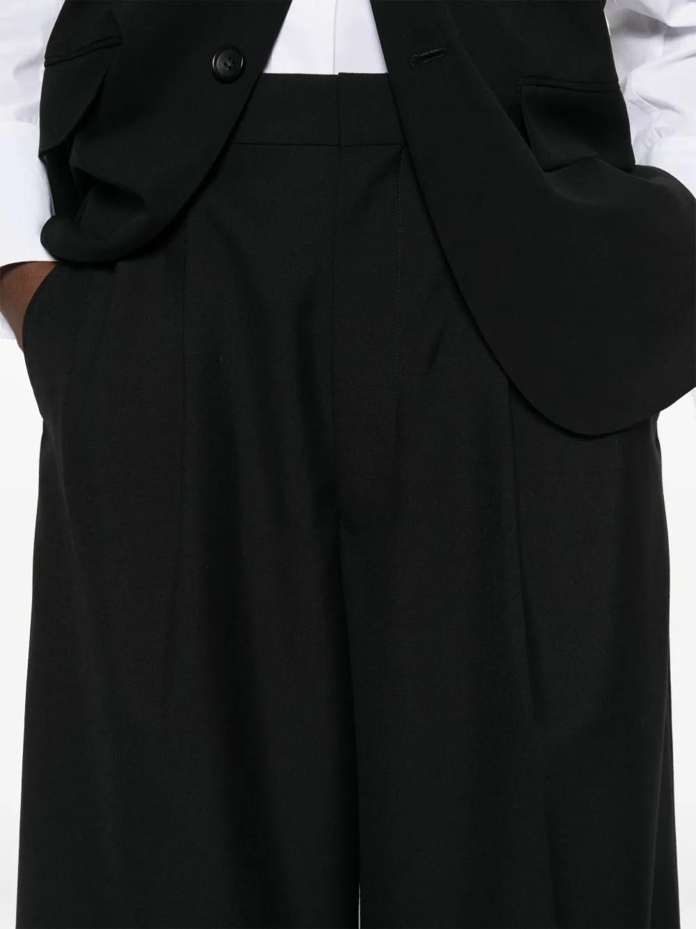 Junya Watanabe beige trousers designed after a trenchcoat