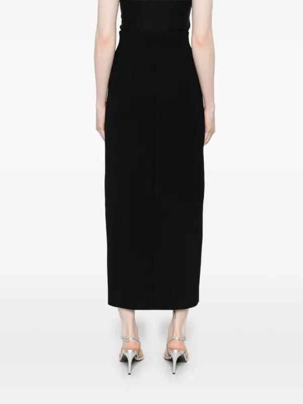 【送料無料】KHAITE BRYNLEEロングスカート KHAITE Brynlee Maxi Skirt | Black | FARFETCH