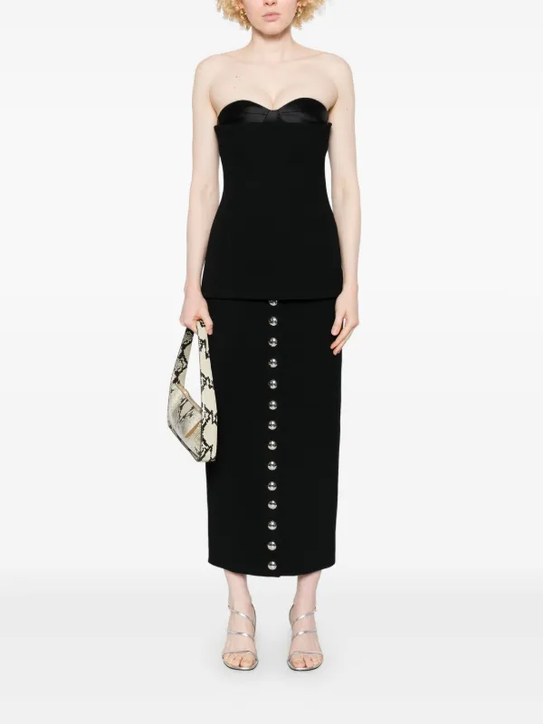 【送料無料】KHAITE BRYNLEEロングスカート KHAITE Brynlee Maxi Skirt | Black | FARFETCH