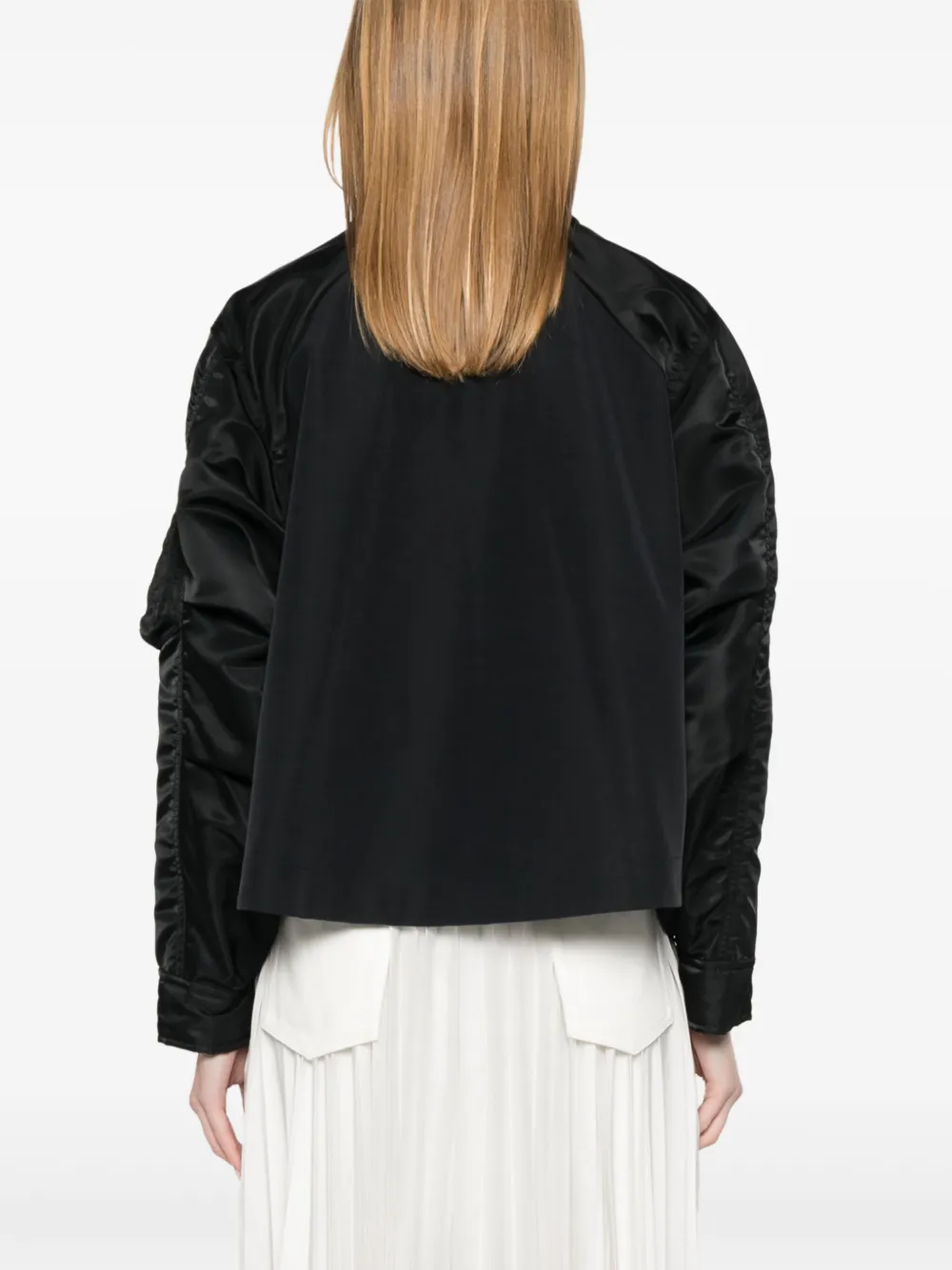 sacai Cropped jack Zwart