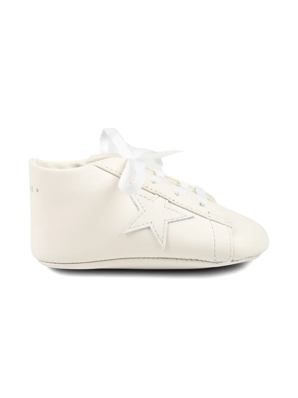 Golden Goose Kids leather pre-walkers Neutrals