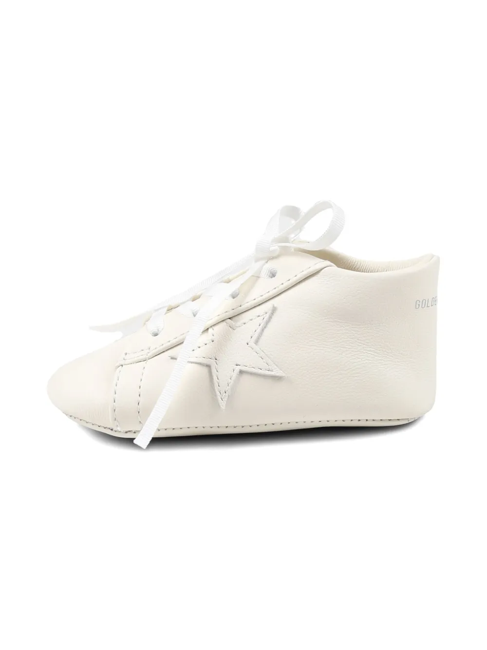 Golden Goose Kids leather pre-walkers Neutrals