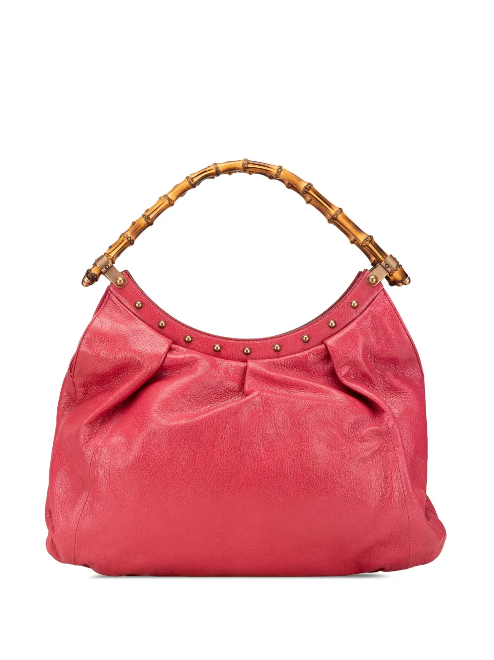 Gucci Pre-Owned 2000-2015 Leather Bamboo Studded hobo bag | Pink | Image 1