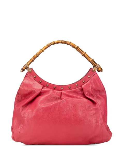 Gucci Pre-Owned 2000-2015 Leather Bamboo Studded hobo bag