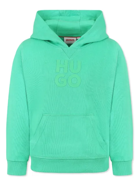 HUGO KIDS hoodie con aplique del logo
