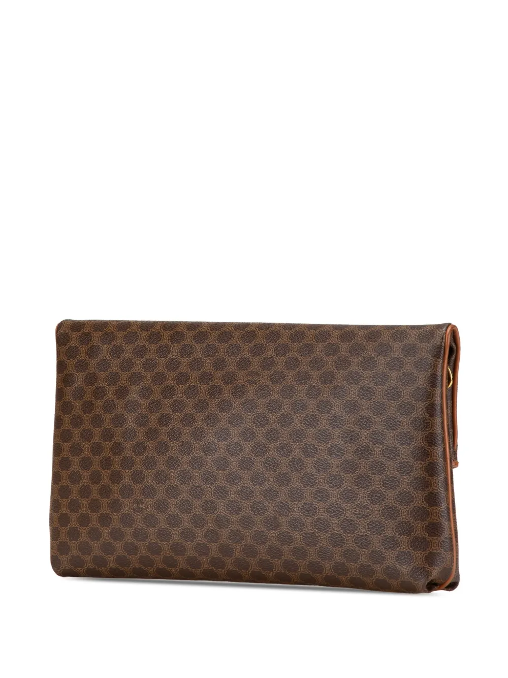 Céline Pre-Owned 2008 Macadam Coated canvas clutch - Bruin