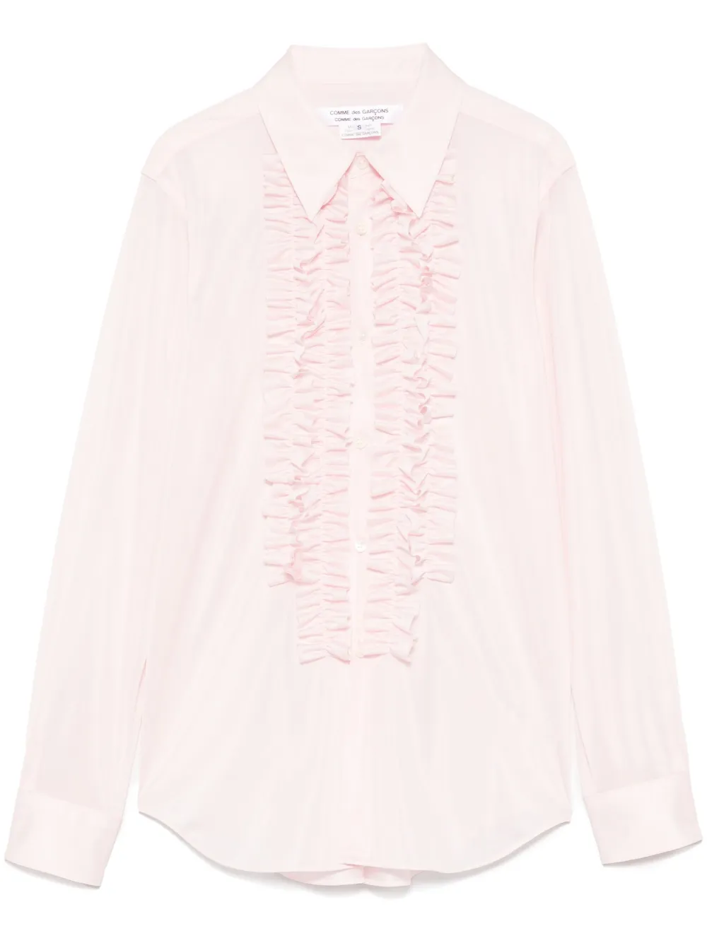 Comme Des Garçons Comme Des Garçons Blouse met ruches Roze