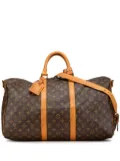 Louis Vuitton Pre-Owned 1980s Monogram Keepall Bandouliere 50 travel bag - BROWN