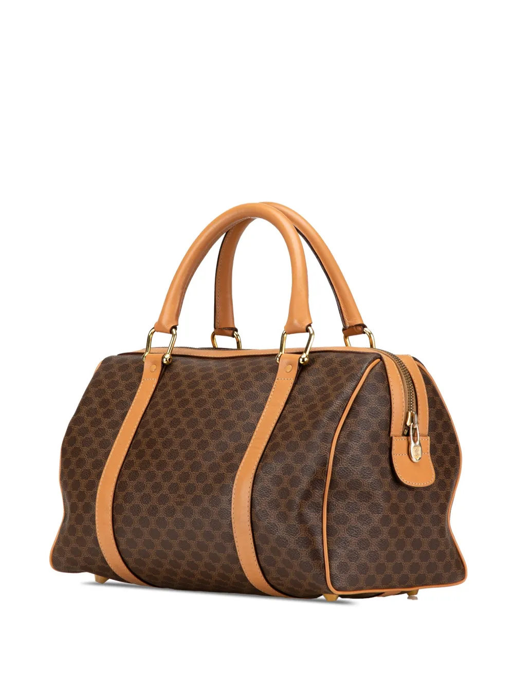 Céline Pre-Owned 2012 Macadam Coated Canvas Boston tas - Bruin