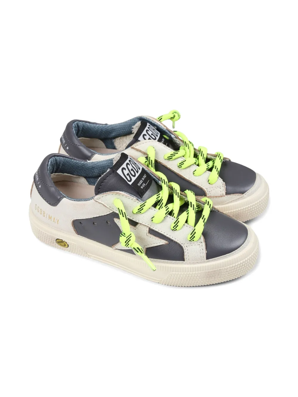 Golden Goose Kids leather sneakers Blue