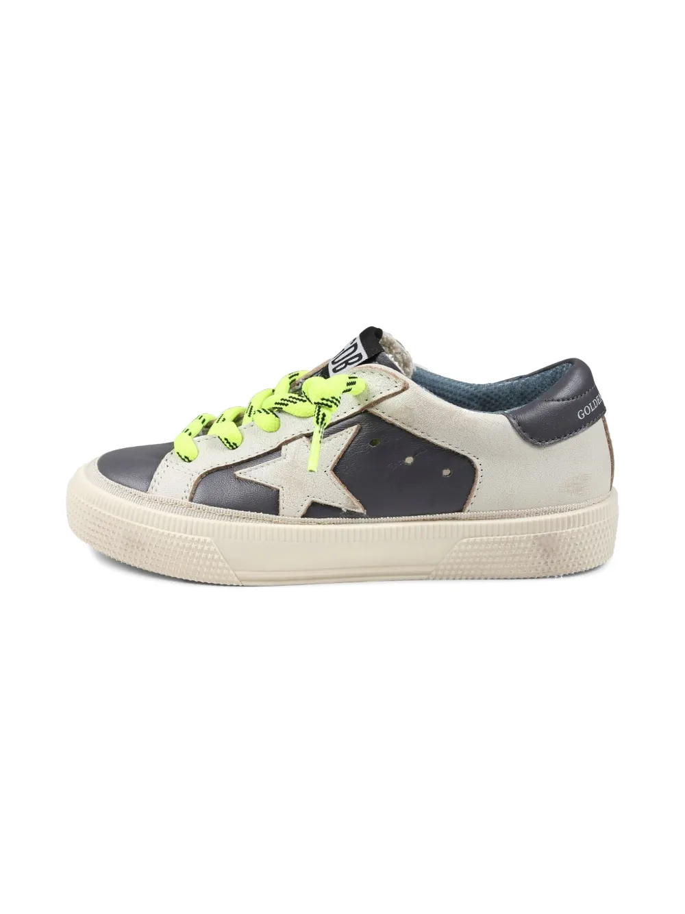 Golden Goose Kids leather sneakers Blue