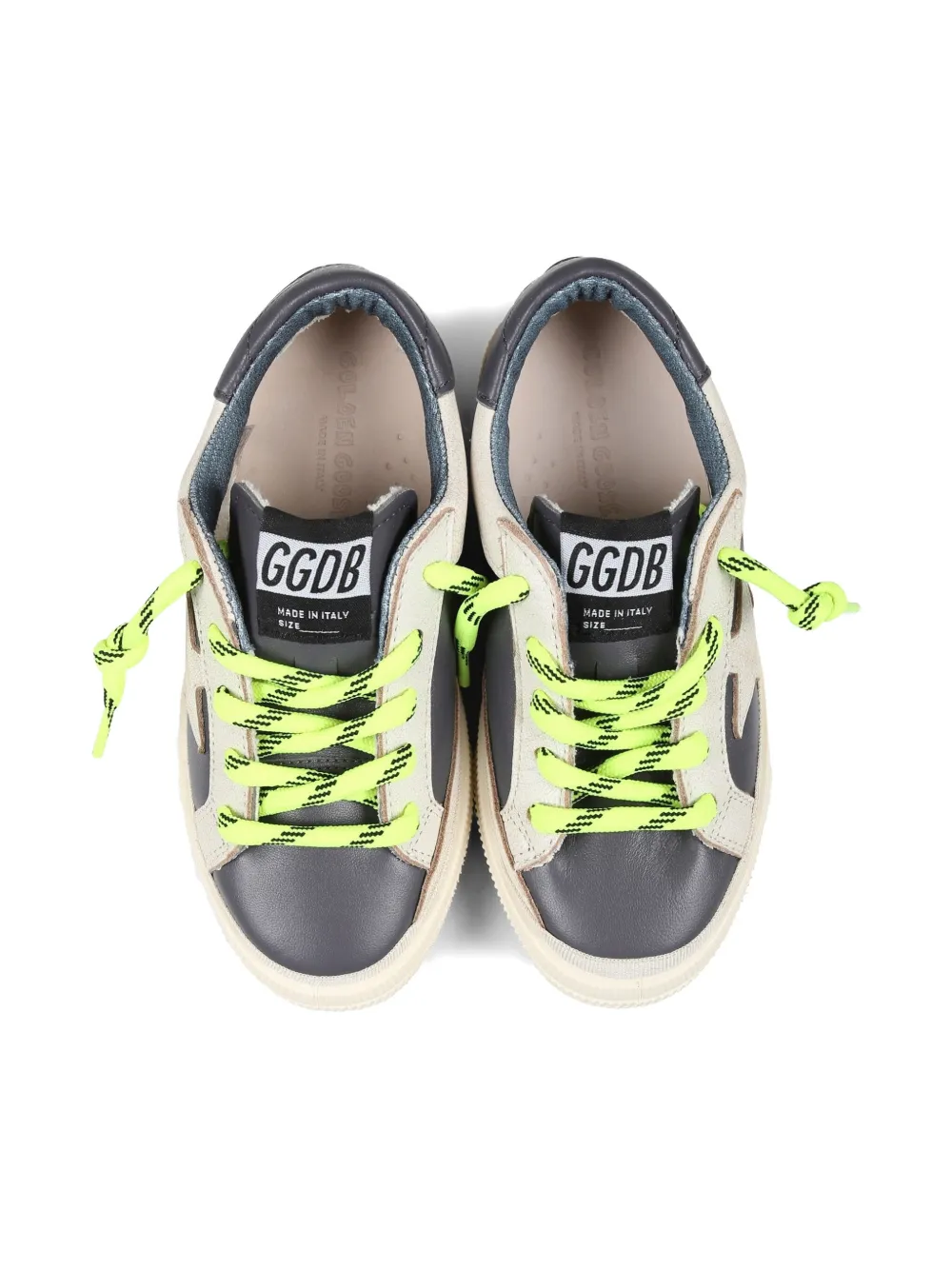 Golden Goose Kids leather sneakers Blue