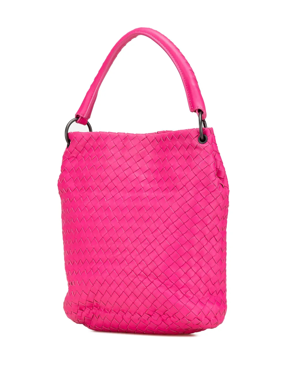 Bottega Veneta Pre-Owned 2012-2024 Nappa Intrecciato bucket-tas - Roze