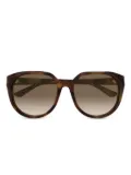 Chloé Eyewear geometric-frame sunglasses - Brown