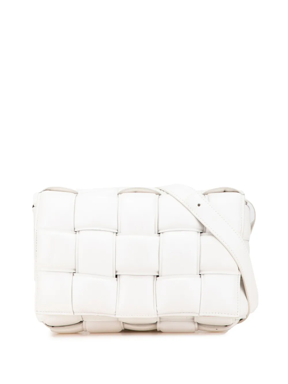 Bottega Veneta Pre-Owned 2012-2024 Nappa Intrecciato Padded Cassette crossbody bag | White | Image 1