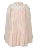 LàTaRa crystal-embellished silk dress - Pink