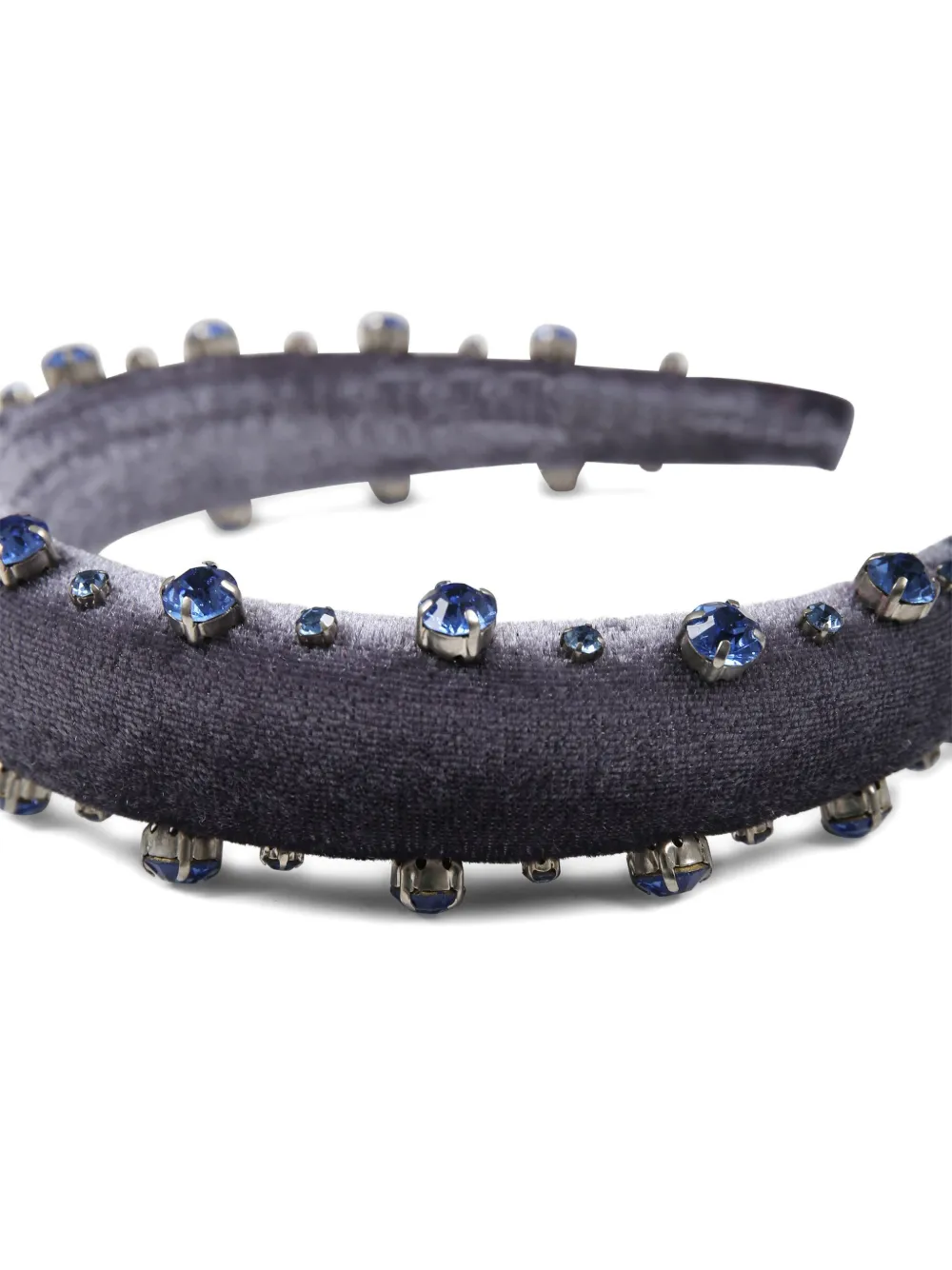LàTaRa Haarband verfraaid met kristallen Blauw