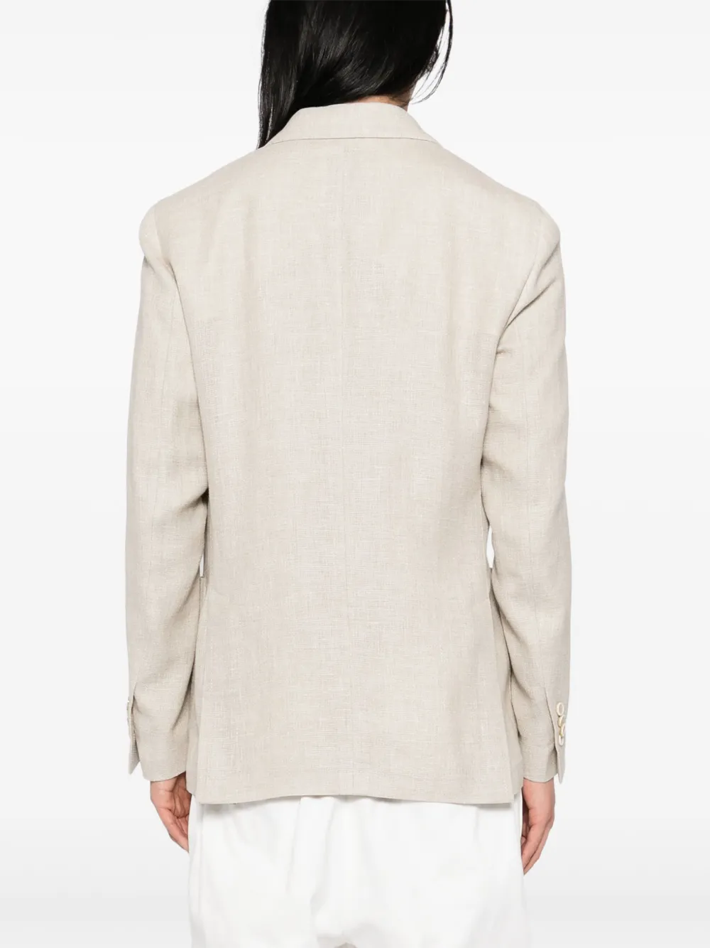 Lardini Blazer met dubbele rij knopen Beige