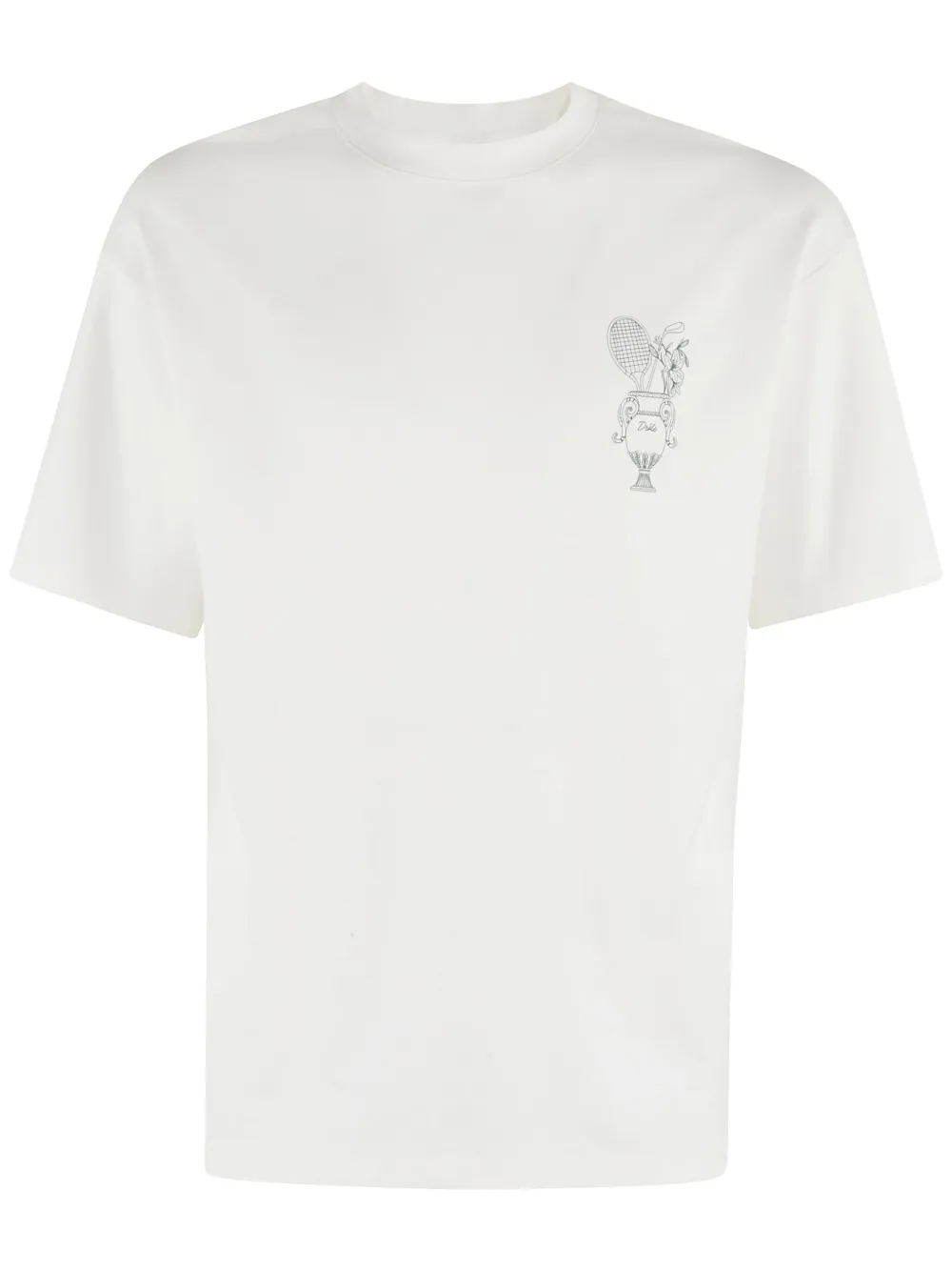 Drôle De Monsieur Logo Print T-shirt In White