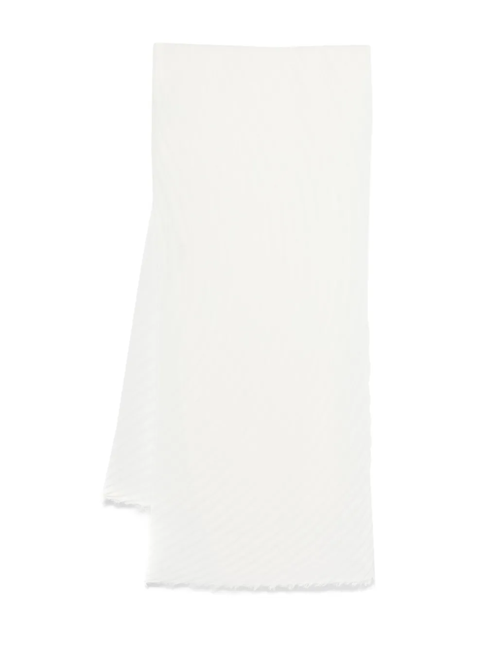 Issey Miyake Pleated Stole In White