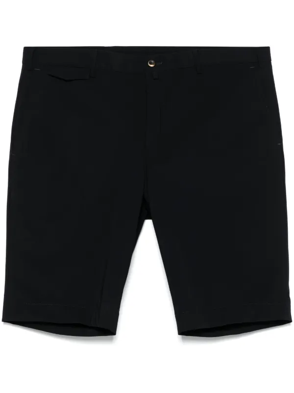 PT Torino Slim-cut Chino Shorts in Black
