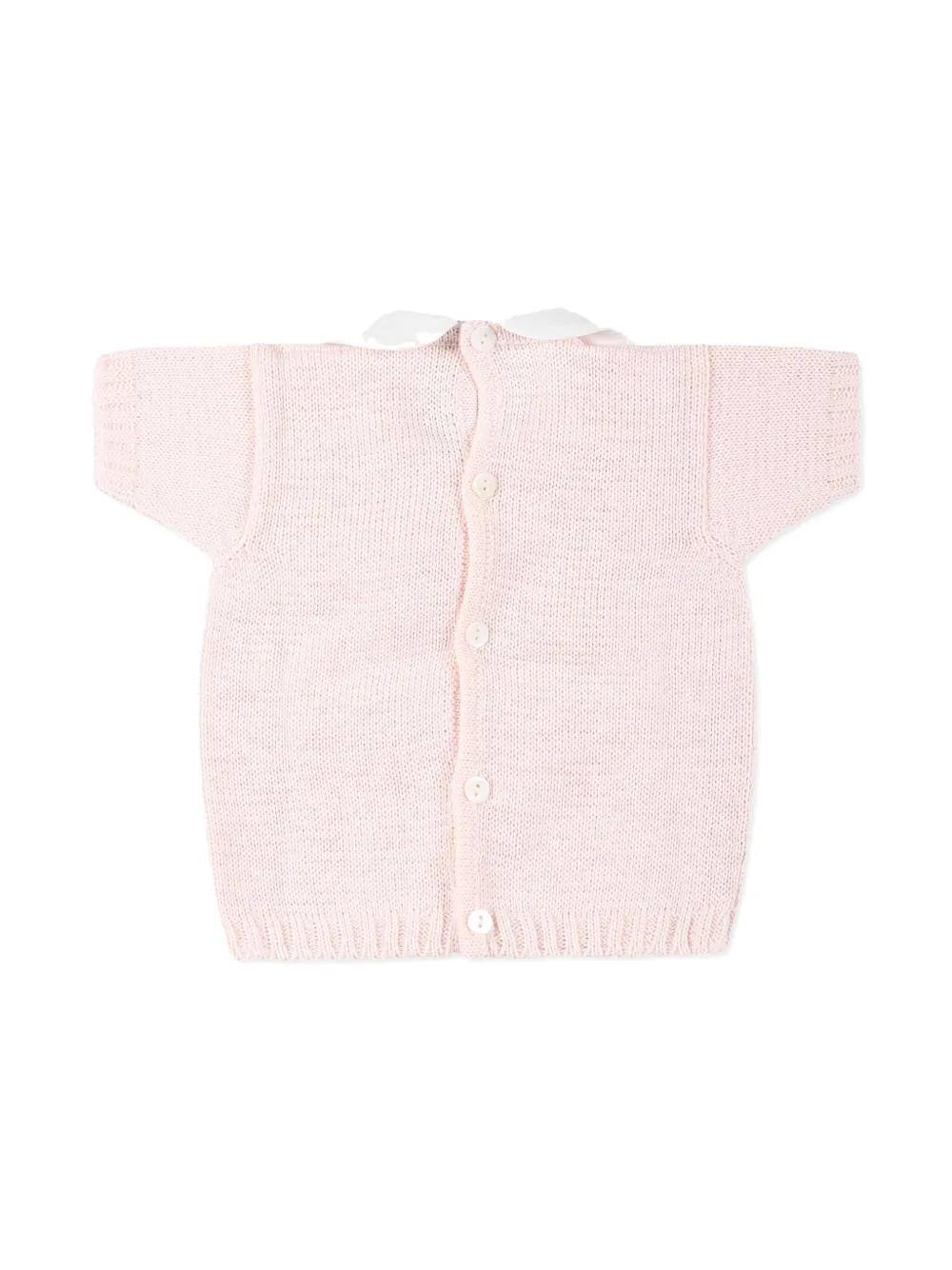 Little Bear cotton knitted top - Roze