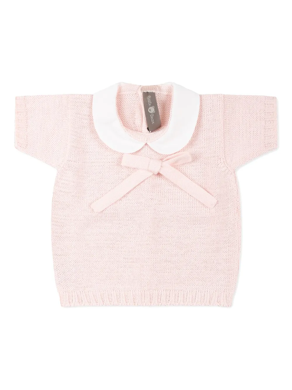 Little Bear Gebreide katoenen tanktop Roze