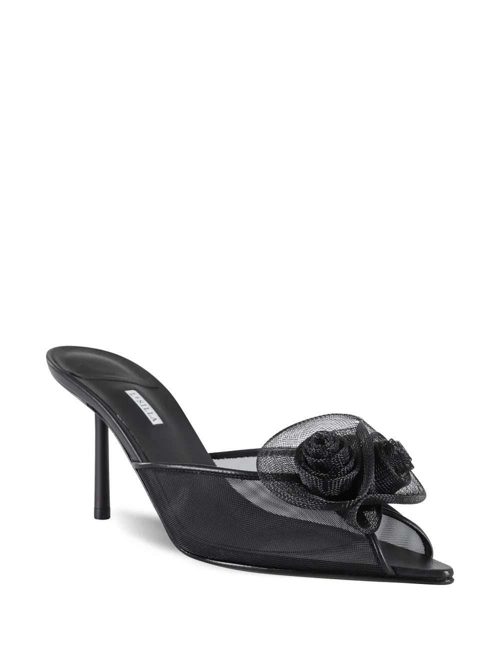 Le Silla floral-appliqué mules Black