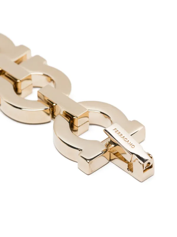 ブレスレット Salvatore Ferragamo Gold l Gancini Bracelet 29058810_58342827_600.jpg