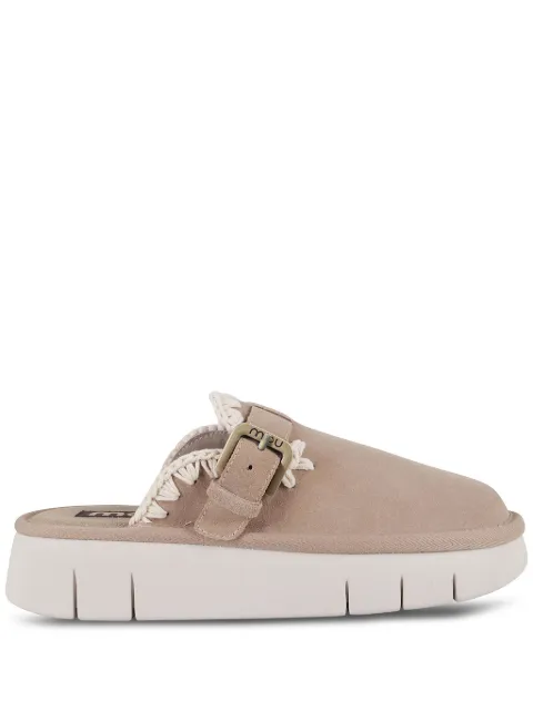 Mou leather slippers
